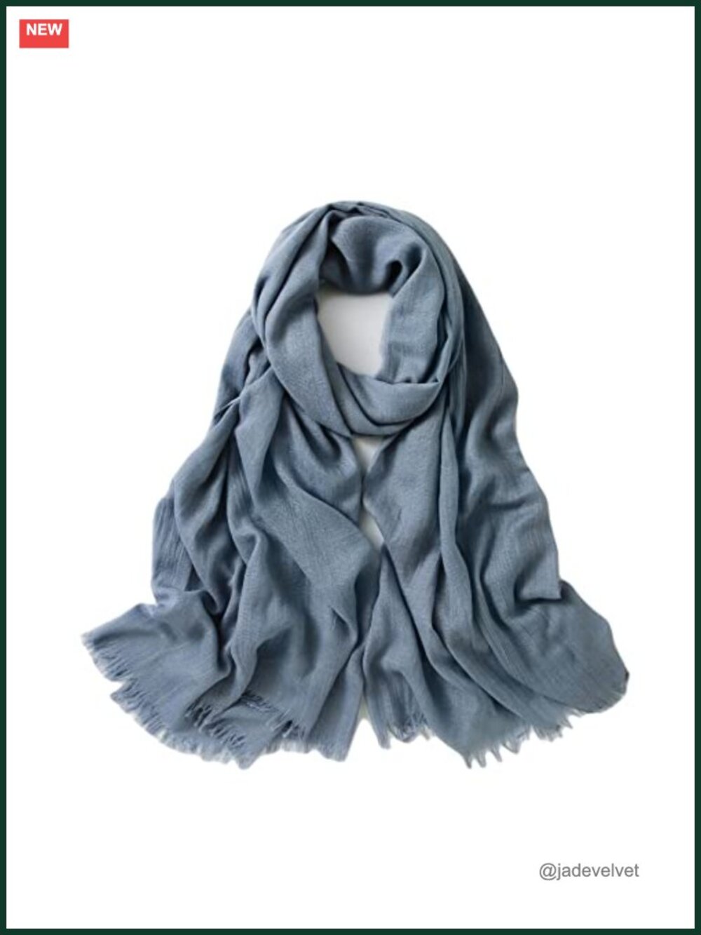 Lightweight Fringed Scarf Shawl Wrap - 80% Polyester 20% Viscose - Travel